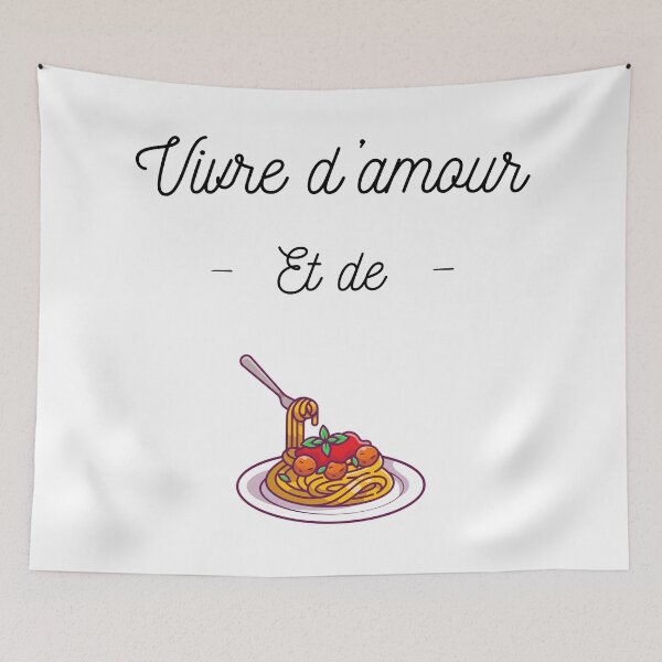 Item preview, Live on love and pasta designed and sold by Curlyhaire.