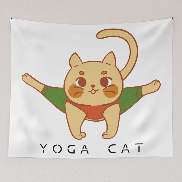 Item preview, Yoga Cat designed and sold by Cartoon-animals.