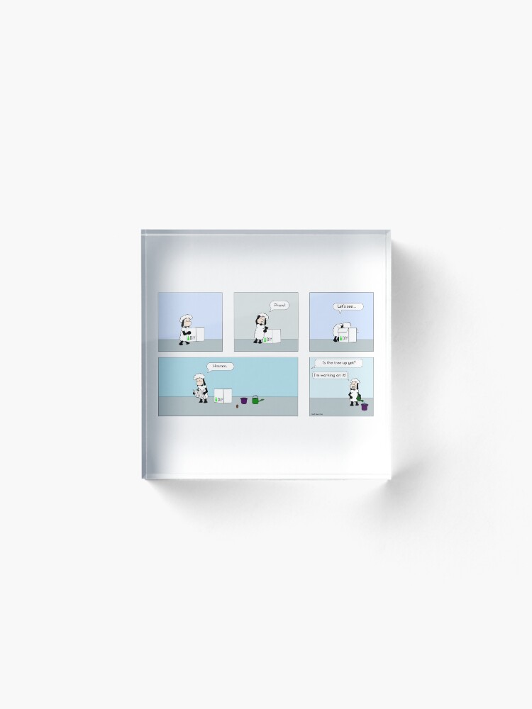 Alternate view of christmas tree Acrylic Block
