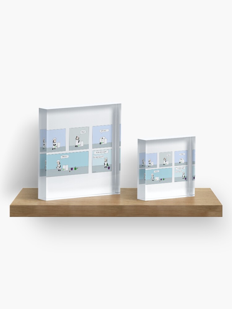 Alternate view of christmas tree Acrylic Block