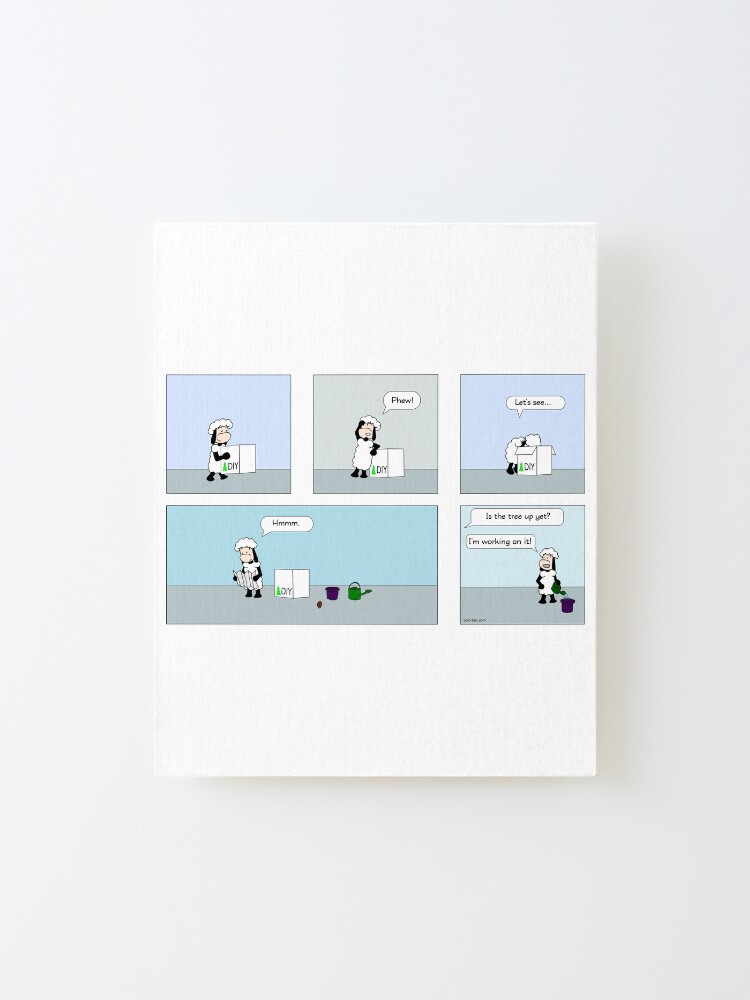Alternate view of christmas tree Mounted Print