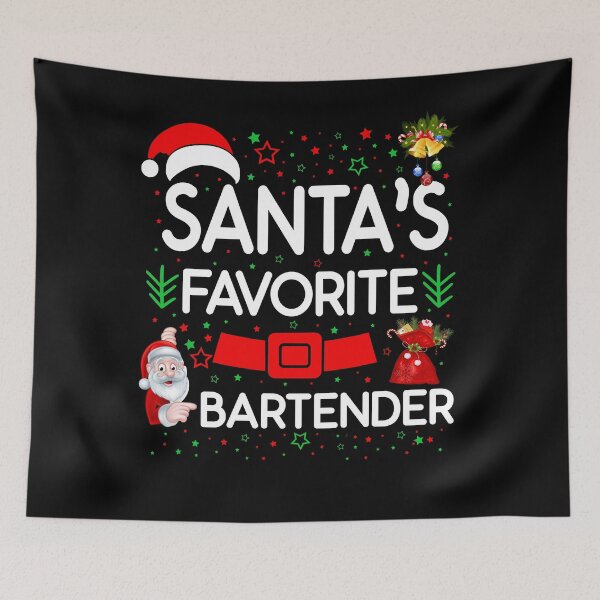 Item preview, Santa's Favorite with Bartender designed and sold by mcinnesstore.