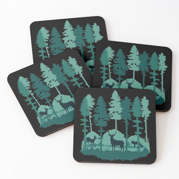 Item preview, Magic forest, forest and animals designed and sold by claudiasartwork.