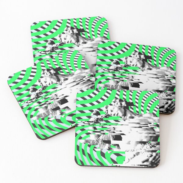 Item preview, Greek Statue | Sliced Linocut Graphics on Green, Black & White Geometric Background designed and sold by ukoko.