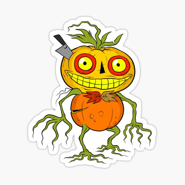 Pumpkin Creature Sticker