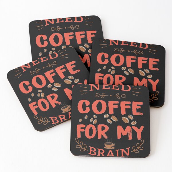 Item preview, Need coffee for my brain designed and sold by Drop and wear.