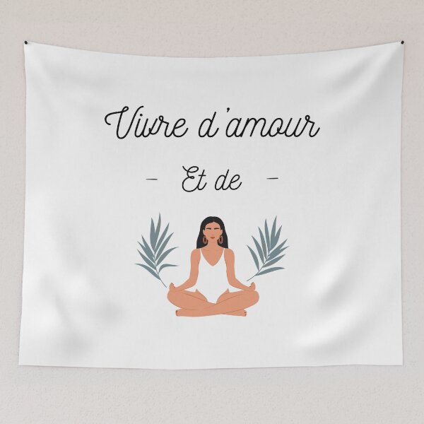 Item preview, Living on love and yoga designed and sold by Curlyhaire.