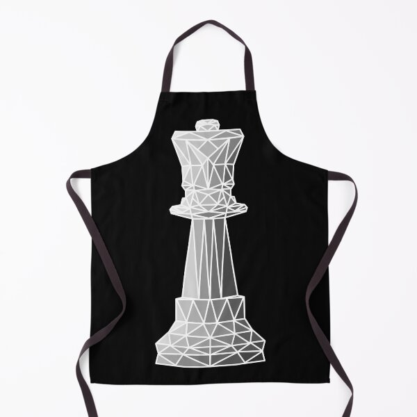 Item preview, Geometric white chess queen designed and sold by felinefeelings.