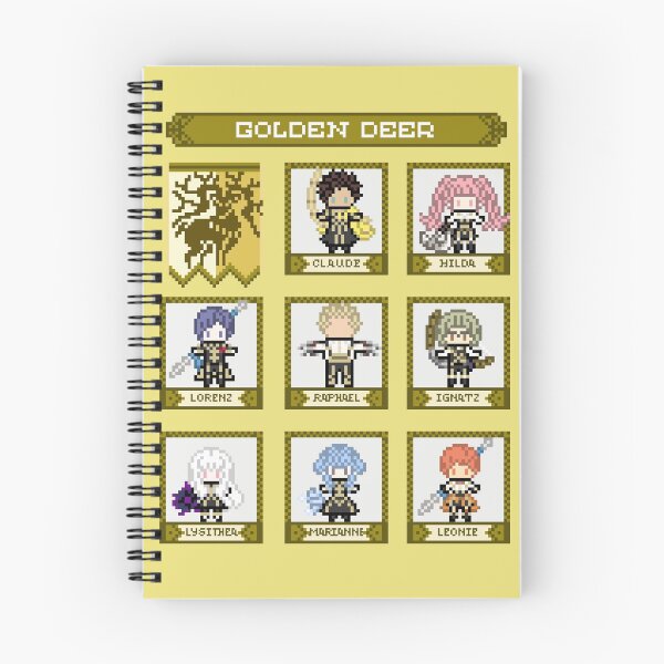 Item preview, Fire Emblem Three Houses Golden Deer House Pixel Parody designed and sold by MissJunePixels.