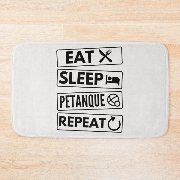Item preview, Eat Sleep Petanque Repeat designed and sold by good vibes clothing.
