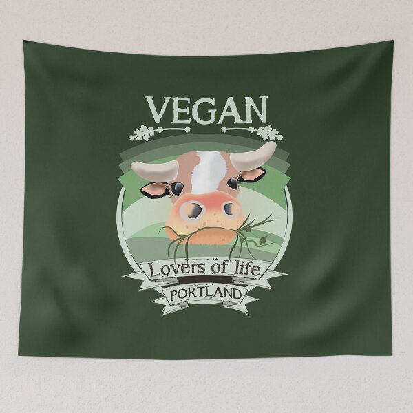 Item preview, Vegan - Lovers of life - Portland (light lettering) designed and sold by Arteria Mix.