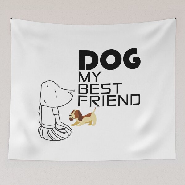 Item preview, dog my best friend t shirt designed and sold by Farmsuk.