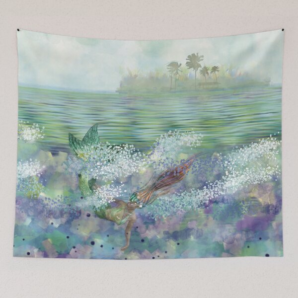 Item preview, Mermaid Lorelei of the Conch Republic Key West  designed and sold by Catawampus-Cat.