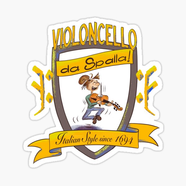Cartoony da Spalla Shield Sticker