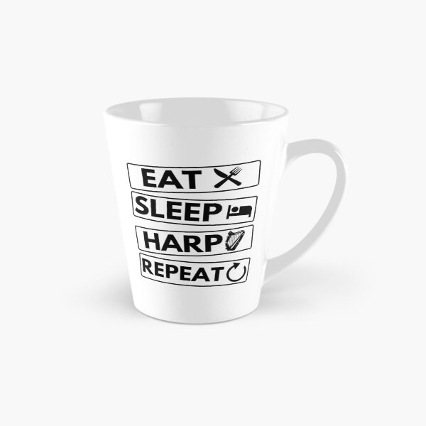 Item preview, Eat Sleep Harp Repeat designed and sold by good vibes clothing.