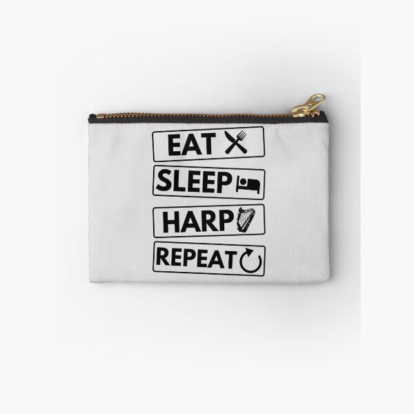 Item preview, Eat Sleep Harp Repeat designed and sold by good vibes clothing.