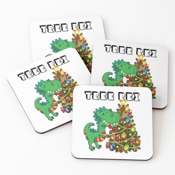 Item preview, FUNNY HAPPY CUTE TREE REX DECORATES XMAS TREE AWESOME DESIGN FOR NEW YEAR CHRISTMAS  designed and sold by thebaronart.