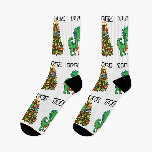 Item preview, FUNNY HAPPY CUTE TREE REX DECORATES XMAS TREE AWESOME DESIGN FOR NEW YEAR CHRISTMAS  designed and sold by thebaronart.