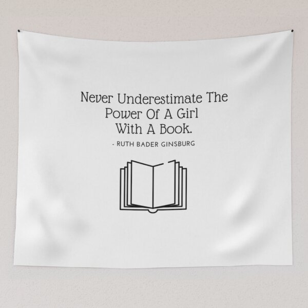Item preview, Never Underestimate The Power Of A Girl With A Book designed and sold by Artistive.