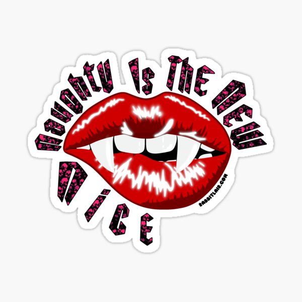 Naughty Is The New Nice - Vampire Lips Sticker