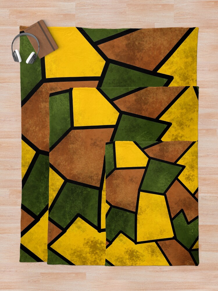 "WW1 German imperial pattern camouflage" Throw Blanket by