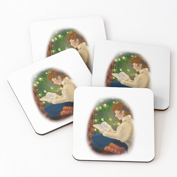 Item preview, Cozy Reading By Christmas Tree designed and sold by RainbowStudio.