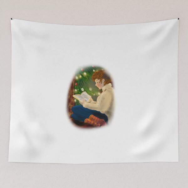 Item preview, Cozy Reading By Christmas Tree designed and sold by RainbowStudio.