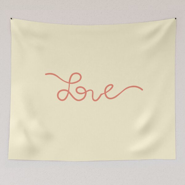 Aperçu de l'œuvre Love Handwritten Lineart - Lineart rose créée et vendue par vpessagno.