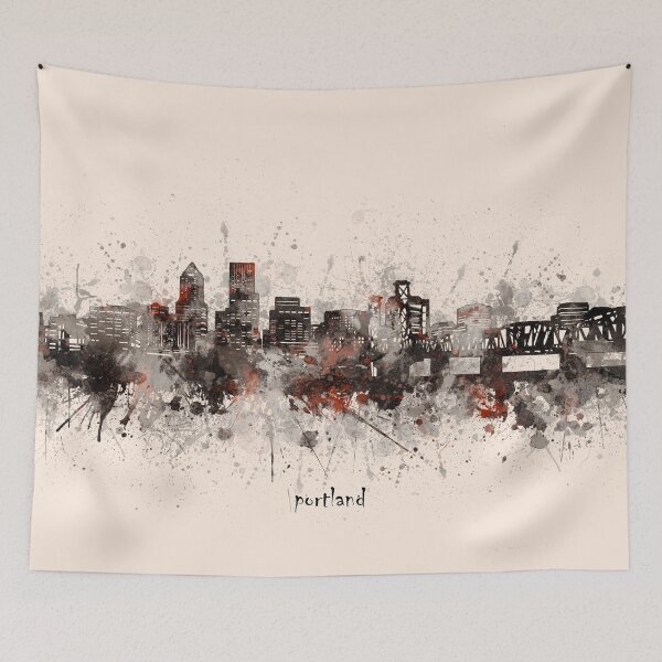 Item preview, portland skyline designed and sold by BekimART2.