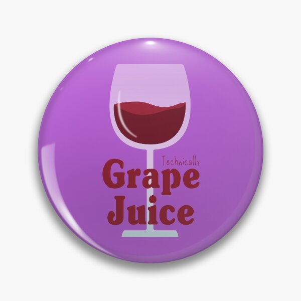Item preview, Technically Grape Juice - Glass of red wine designed and sold by Happy Puppy Print On Demand.
