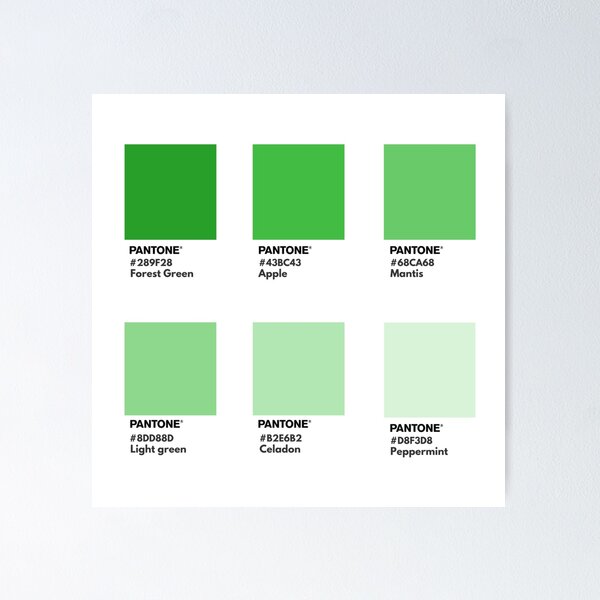 Bright Lime green pantone color | Poster