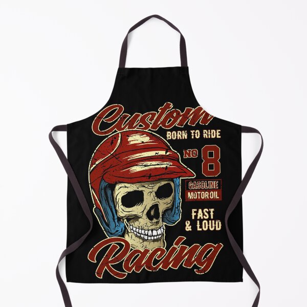 Item preview, Custom racing skull designed and sold by MatSa007.