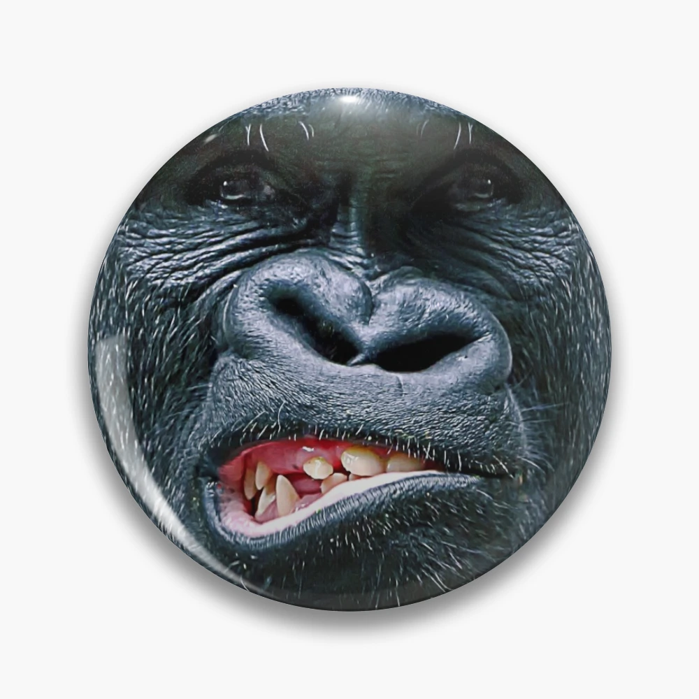 Silverback Western Lowland Gorilla Smiles Animals Gifts Greeting Card for  Sale by Dolphin Graphic