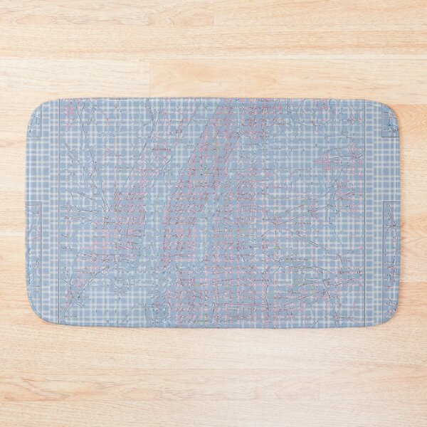 Item preview, New York Map in Gingham designed and sold by maccm.