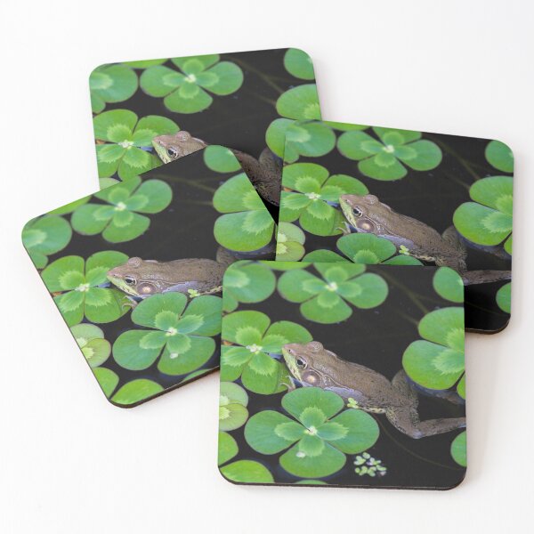 Item preview, Green Frog Swimming, Green Leaves designed and sold by ScienceSource.