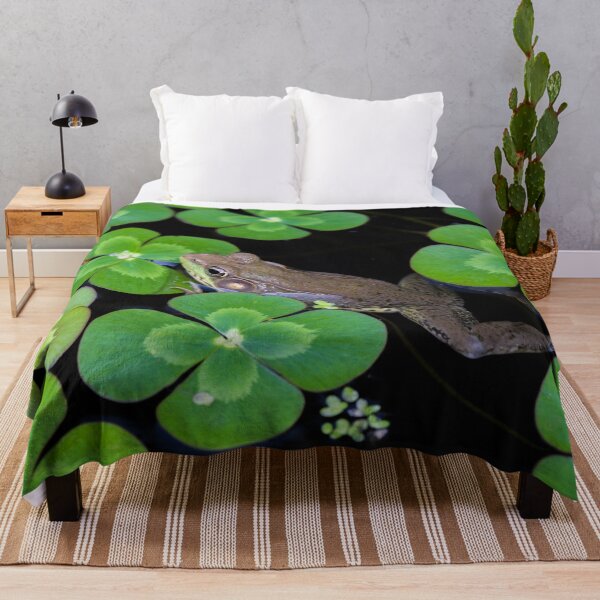Item preview, Green Frog Swimming, Green Leaves designed and sold by ScienceSource.