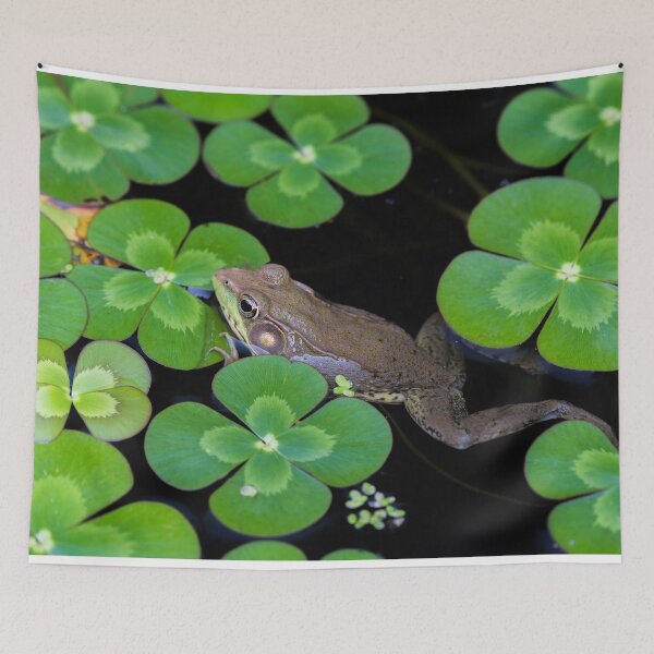 Item preview, Green Frog Swimming, Green Leaves designed and sold by ScienceSource.