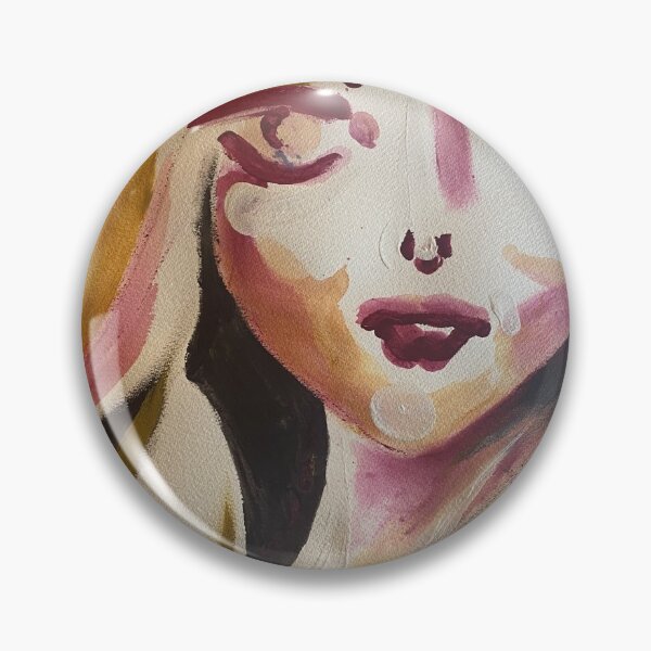 Item preview, woman face stylized portrait designed and sold by aleenaludke.