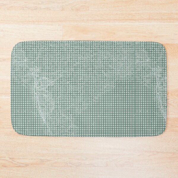 Item preview, Marble India Map on Green Gingham Print designed and sold by maccm.