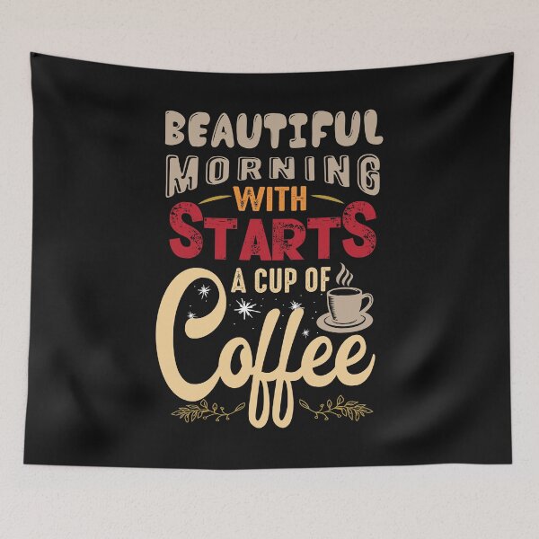 Item preview, Beautiful Morning With Starts A Cup Of Coffee designed and sold by shinoshop.