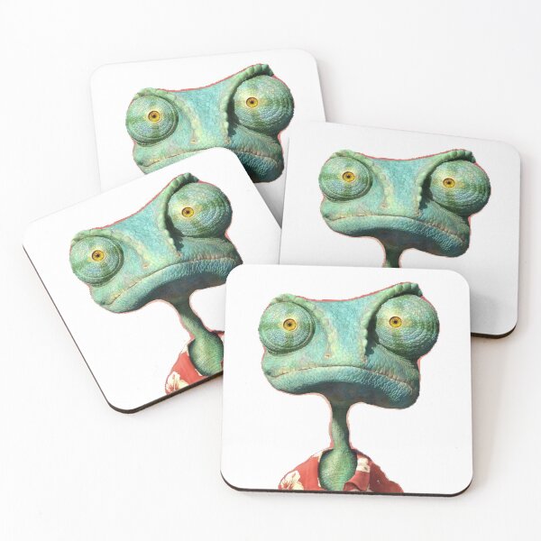 Item preview, Rango cartoon chameleon wearing a Hawaiian shirt. designed and sold by xansolo.