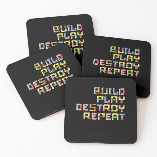 Item preview, Construir Jugar Destruir Repetir Building Blocks Master Builder designed and sold by Dressed For Duty.