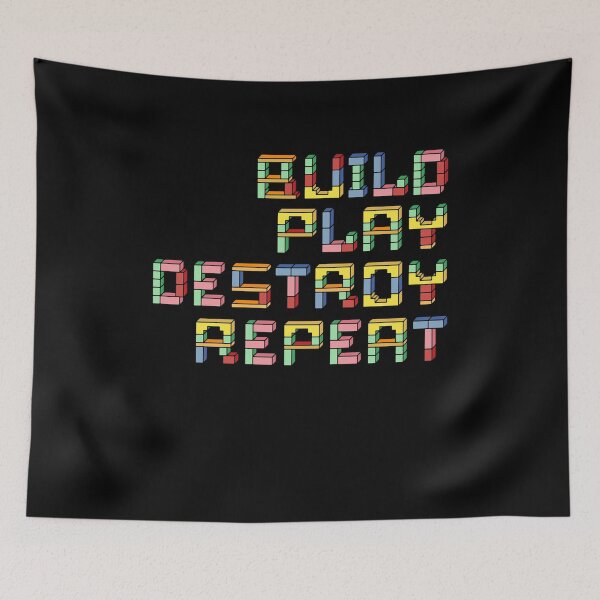 Item preview, Build Play Destroy Repeat Building Blocks Master Builder designed and sold by Dressed For  Duty.