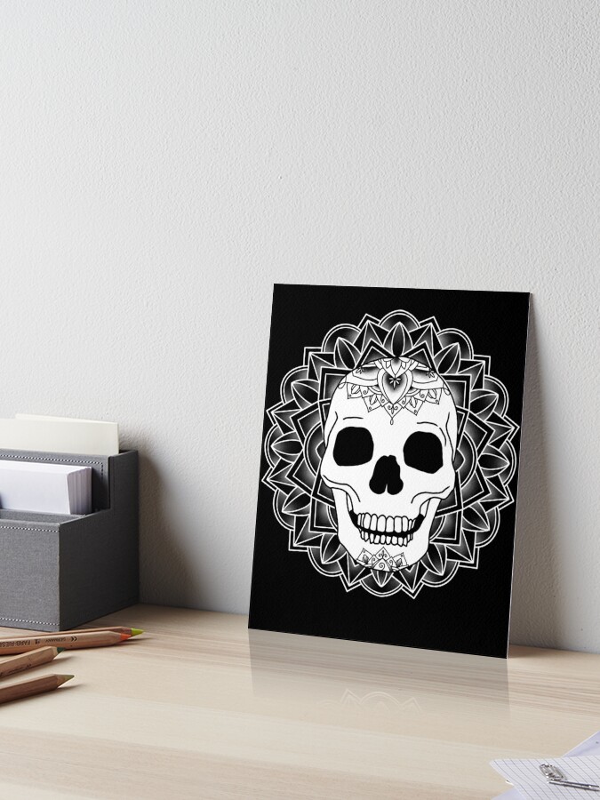 Wall Art Print, Skull Tattoo Design
