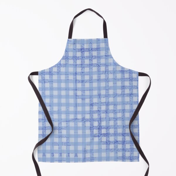 Item preview, Bold Blue Australia Map Gingham designed and sold by maccm.