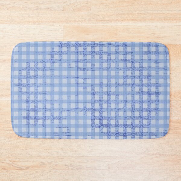 Item preview, Bold Blue Australia Map Gingham designed and sold by maccm.