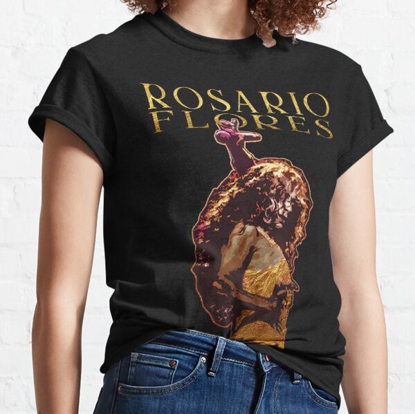Rosary Flowers Microphone Gold Classic T-Shirt