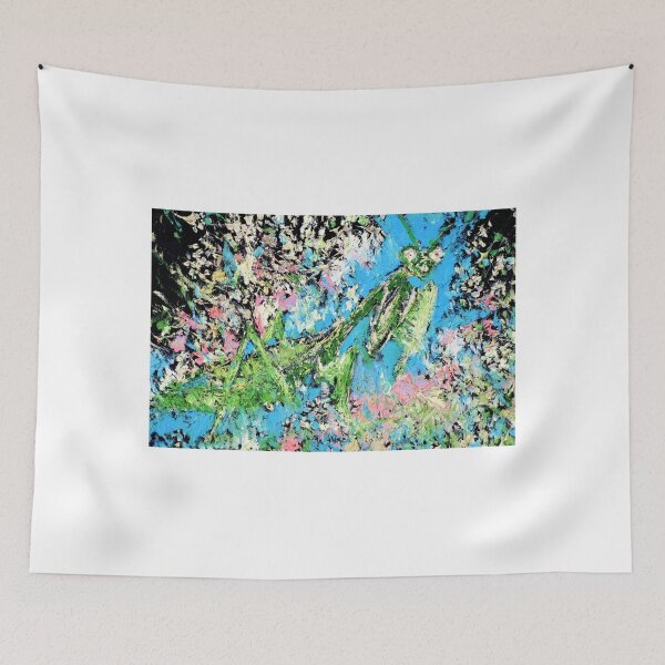 Item preview, PRAYING MANTIS oil portrait designed and sold by lautir.