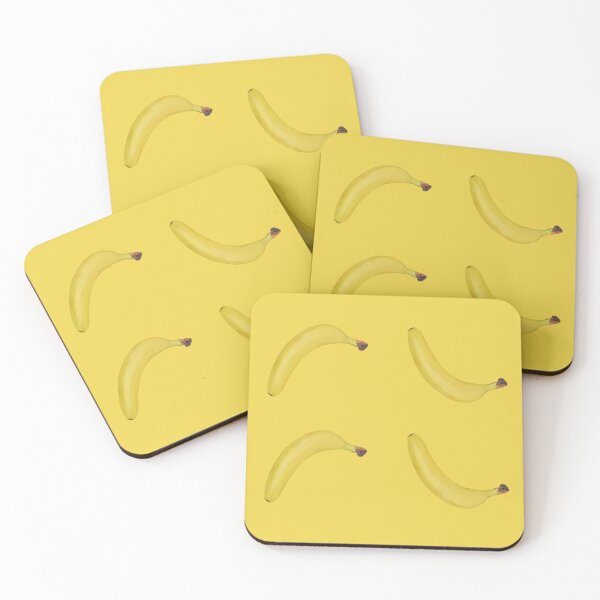 Item preview, Bananas pattern on the yellow bacground designed and sold by Aidonera.