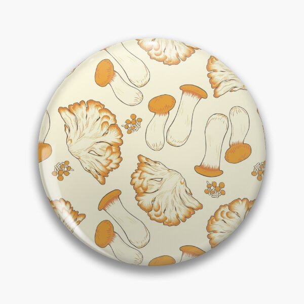 Item preview, Mushrooms Repeating Pattern Cream Version designed and sold by NiceButton.